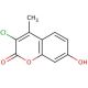 3-Chloro-7-hydroxy-4-methylcoumarin (CAS 6174-86-3) - chemical structure image