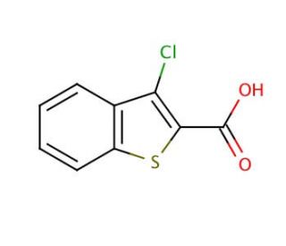 3-Chloro-benzo[b]thiophene-2-carboxylic acid (CAS 21211-22-3) - chemical structure image