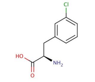 3-Chloro-D-phenylalanine - chemical structure image