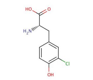 3-Chloro-L-tyrosine (CAS 7423-93-0) - chemical structure image