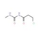 3-chloro-N-[(methylamino)carbonyl]propanamide - chemical structure image