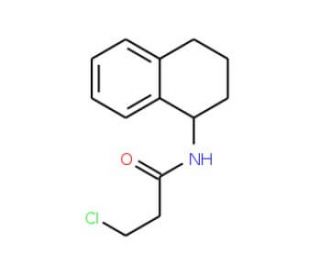 3-chloro-N-1,2,3,4-tetrahydronaphthalen-1-ylpropanamide - chemical structure image
