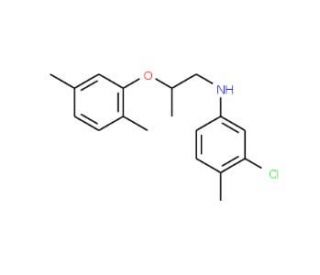 3-Chloro-N-[2-(2,5-dimethylphenoxy)propyl]-4-methylaniline - chemical structure image