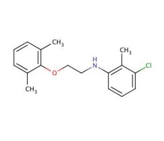 3-Chloro-N-[2-(2,6-dimethylphenoxy)ethyl]-2-methylaniline - chemical structure image