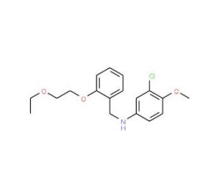 3-Chloro-N-[2-(2-ethoxyethoxy)benzyl]-4-methoxyaniline - chemical structure image