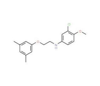 3-Chloro-N-[2-(3,5-dimethylphenoxy)ethyl]-4-methoxyaniline - chemical structure image