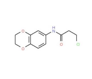 3-chloro-N-2,3-dihydro-1,4-benzodioxin-6-ylpropanamide (CAS 42477-08-7) - chemical structure image