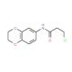 3-chloro-N-2,3-dihydro-1,4-benzodioxin-6-ylpropanamide (CAS 42477-08-7) - chemical structure image