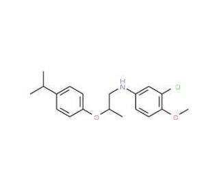 3-Chloro-N-[2-(4-isopropylphenoxy)propyl]-4-methoxyaniline - chemical structure image