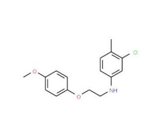 3-Chloro-N-[2-(4-methoxyphenoxy)ethyl]-4-methylaniline - chemical structure image