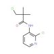 3-Chloro-N-(2-chloro-3-pyridinyl)-2,2-dimethylpropanamide 的分子结构 3-Chloro-N-(2-chloro-3-pyridinyl)-2,2-dimethylpropanamide - chemical structure image