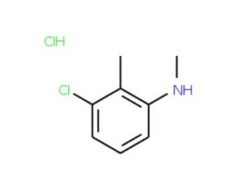 3-Chloro-N,2-dimethylaniline, HCl (CAS 957062-82-7) - chemical structure image
