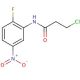 3-chloro-N-(2-fluoro-5-nitrophenyl)propanamide - chemical structure image