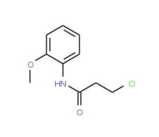 3-chloro-N-(2-methoxyphenyl)propanamide (CAS 55860-23-6) - chemical structure image