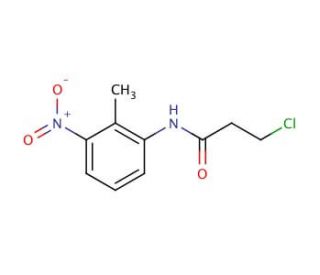 3-chloro-N-(2-methyl-3-nitrophenyl)propanamide - chemical structure image