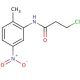 3-chloro-N-(2-methyl-5-nitrophenyl)propanamide - chemical structure image