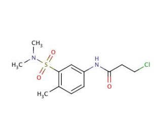 3-chloro-N-{3-[(dimethylamino)sulfonyl]-4-methylphenyl}propanamide - chemical structure image