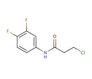 3-chloro-N-(3,4-difluorophenyl)propanamide (CAS 132669-28-4) - chemical structure image