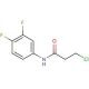 3-chloro-N-(3,4-difluorophenyl)propanamide (CAS 132669-28-4) - chemical structure image
