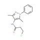 3-chloro-N-(3,5-dimethyl-1-phenyl-1H-pyrazol-4-yl)propanamide - chemical structure image