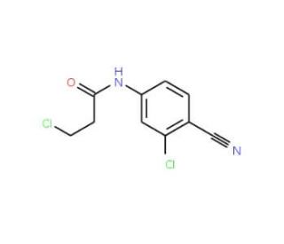 3-chloro-N-(3-chloro-4-cyanophenyl)propanamide - chemical structure image