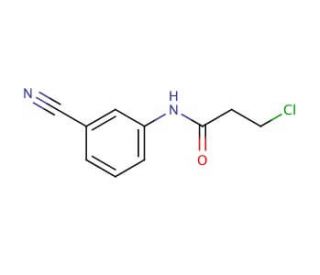 3-chloro-N-(3-cyanophenyl)propanamide - chemical structure image