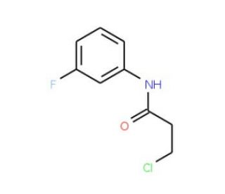 3-chloro-N-(3-fluorophenyl)propanamide (CAS 100638-26-4) - chemical structure image