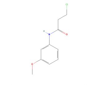 3-Chloro-N-(3-methoxyphenyl)propanamide (CAS 21261-76-7) - chemical structure image