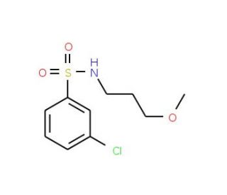 3-chloro-N-(3-methoxypropyl)benzene-1-sulfonamide - chemical structure image