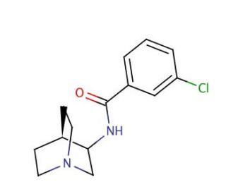 3-Chloro-N-(3-quinuclidinyl)benzamide (CAS 120570-07-2) - chemical structure image