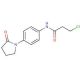 3-chloro-N-[4-(2-oxopyrrolidin-1-yl)phenyl]propanamide - chemical structure image