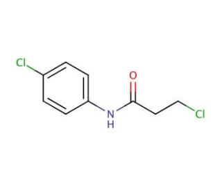 3-chloro-N-(4-chlorophenyl)propanamide (CAS 19314-16-0) - chemical structure image