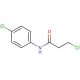 3-chloro-N-(4-chlorophenyl)propanamide (CAS 19314-16-0) - chemical structure image