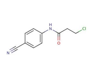 3-chloro-N-(4-cyanophenyl)propanamide - chemical structure image