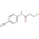 3-chloro-N-(4-cyanophenyl)propanamide - chemical structure image