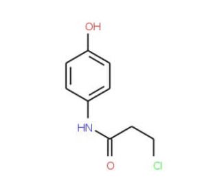3-Chloro-N-(4-hydroxyphenyl)propionamide (CAS 19314-10-4) - chemical structure image