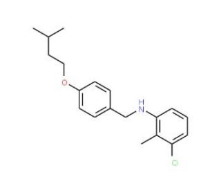 3-Chloro-N-[4-(isopentyloxy)benzyl]-2-methylaniline - chemical structure image