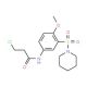 3-chloro-N-[4-methoxy-3-(piperidin-1-ylsulfonyl)phenyl]propanamide - chemical structure image