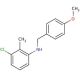3-Chloro-N-(4-methoxybenzyl)-2-methylaniline - chemical structure image