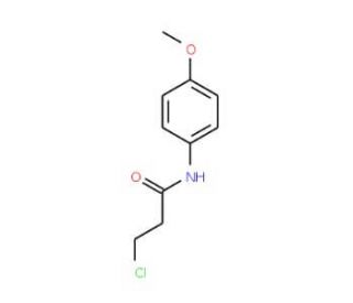 3-Chloro-N-(4-methoxyphenyl)propionamide (CAS 19313-87-2) - chemical structure image