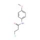 3-Chloro-N-(4-methoxyphenyl)propionamide (CAS 19313-87-2) - chemical structure image