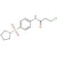 3-chloro-N-[4-(pyrrolidin-1-ylsulfonyl)phenyl]propanamide - chemical structure image
