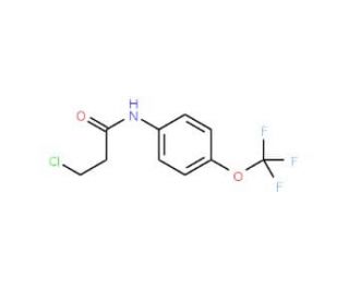 3-Chloro-N-(4-trifluoromethoxy-phenyl)-propionamide - chemical structure image