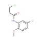 3-chloro-N-(5-chloro-2-methoxyphenyl)propanamide (CAS 346726-62-3) - chemical structure image