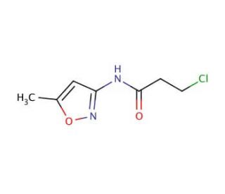 3-chloro-N-(5-methylisoxazol-3-yl)propanamide - chemical structure image