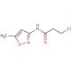 3-chloro-N-(5-methylisoxazol-3-yl)propanamide - chemical structure image