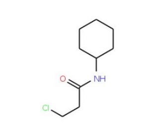 3-chloro-N-cyclohexylpropanamide (CAS 61872-76-2) - chemical structure image