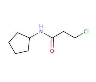 3-chloro-N-cyclopentylpropanamide (CAS 349403-75-4) - chemical structure image