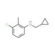 3-Chloro-N-(cyclopropylmethyl)-2-methylaniline - chemical structure image