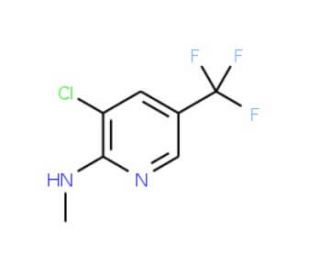 3-chloro-N-methyl-5-(trifluoromethyl)pyridin-2-amine (CAS 89810-01-5) - chemical structure image
